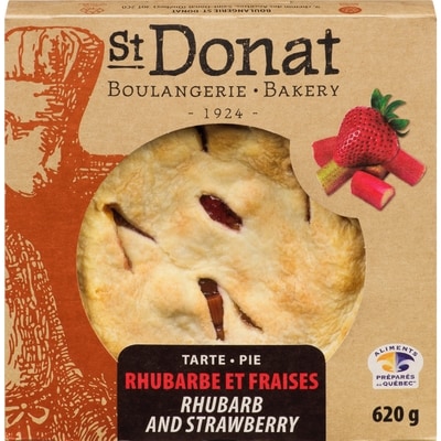 Boulangerie St-Donat Pie Rhubarb and Strawberry 650 g, $1.23/100g