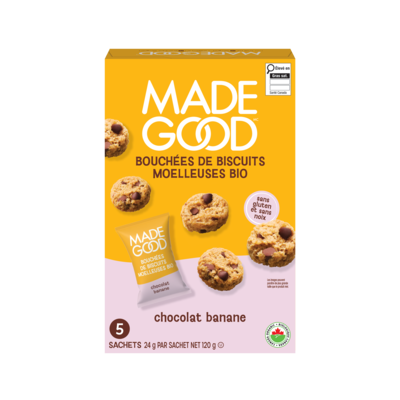 Made Good Mini-biscuits au chocolat banane douce cuite au four 120 g, 3,33 $/100g
