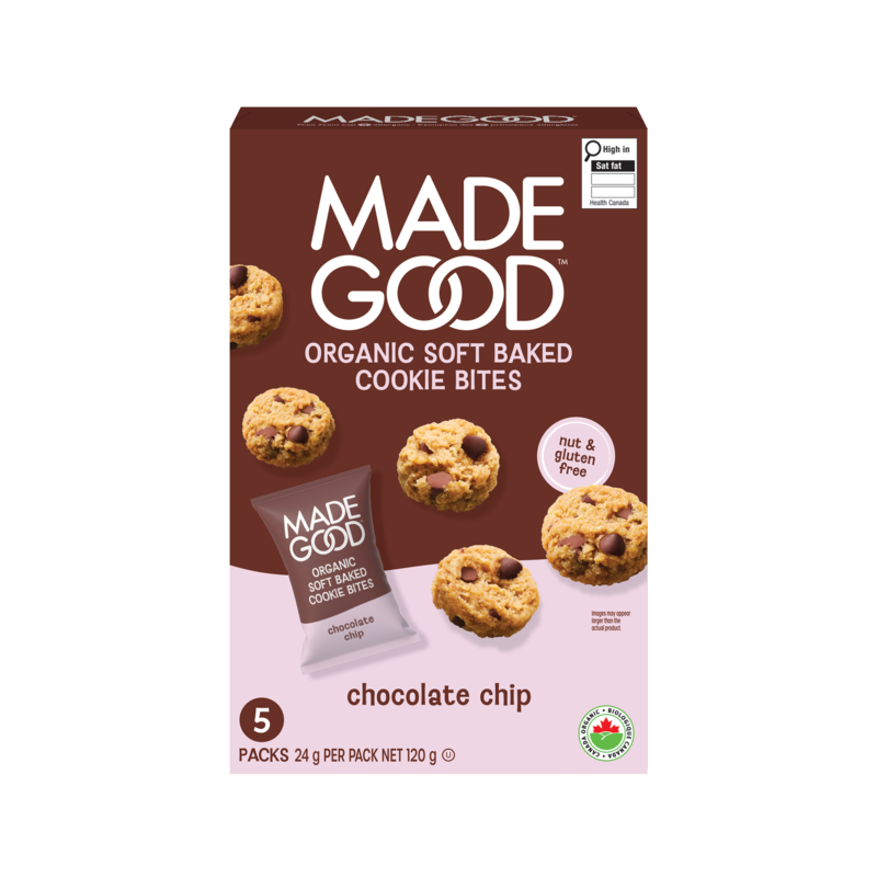 Made Good Chocolate Chip Soft Baked Mini Cookies 5pk - 120 g | Zehrs