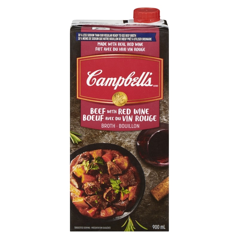 30% Less Sodium Beef Broth with Red Wine