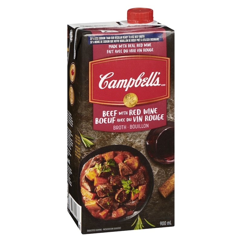 30% Less Sodium Beef Broth with Red Wine