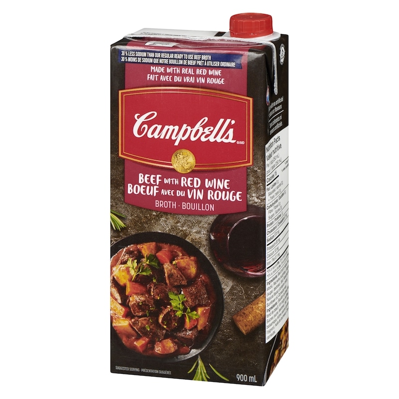 30% Less Sodium Beef Broth with Red Wine