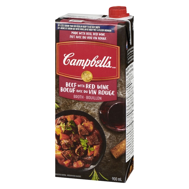 30% Less Sodium Beef Broth with Red Wine
