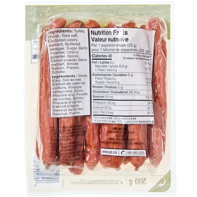 Bâtonnets de pepperoni de dinde Pepperellos Simplement bonMC