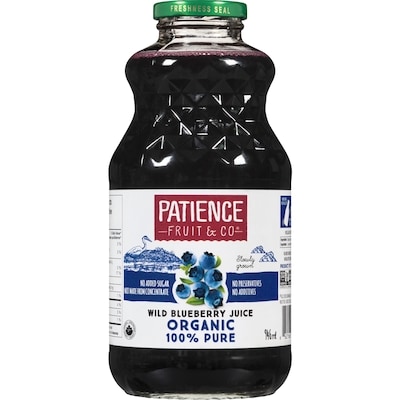 PATIENCE FRUIT & CO Juice Wild Blueberry Organic 946 ml, $1.48/100ml