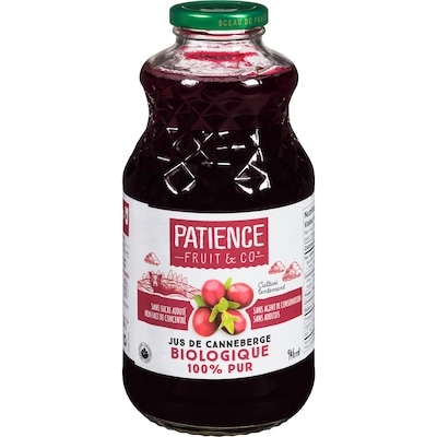 Patience Fruit & Co Jus de Canneberge Biologique 946 ml, 1,48 $/100ml