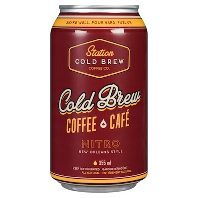 Station Cold Brew Coffee Co. Cold Brew Coffee Nitro New Orleans Style 355 ml, $1.12/100ml