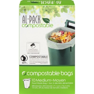 Al-Pack 10 Medium Food Waste Bag 10 ea, $0.80/1ea
