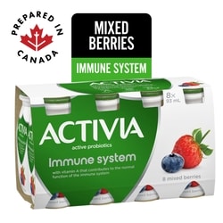 PROBIOTIC YOGURT DRINK, MIXED BERRIES, IMMUNE SYSTEM