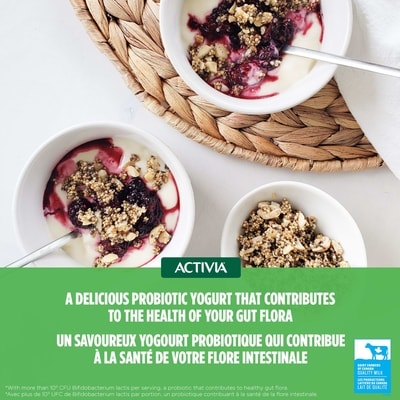 Yogourt probiotique à boire, saveur fraise