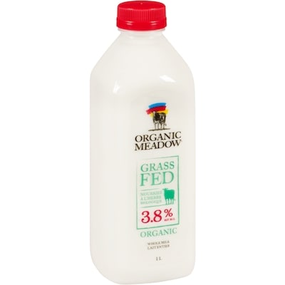 Whole Milk Grass Fed Organic 3.8 % M.F.