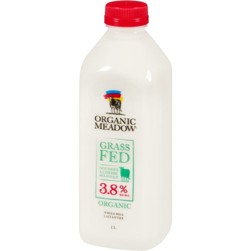 Whole Milk Grass Fed Organic 3.8 % M.F.