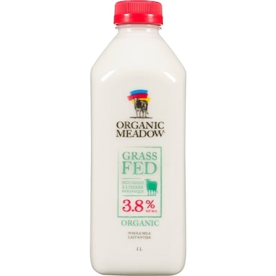 Whole Milk Grass Fed Organic 3.8 % M.F.