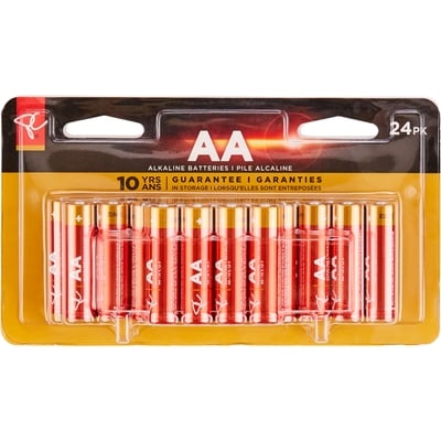 President's Choice Alkaline AA24 Batteries 1 ea, $0.75/1ea