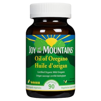 Joy of the Mountains Capsules Liquids Végétales Huile d'Origan 90 ea, 0,52 $/1ch