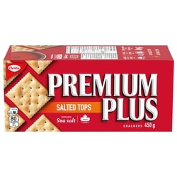 Premium Plus Salted Tops Crackers, Canada's favourite soda cracker brand