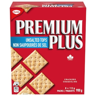 Christie Premium Plus non saupoudrés de sel 900 g, 1,00 $/100g