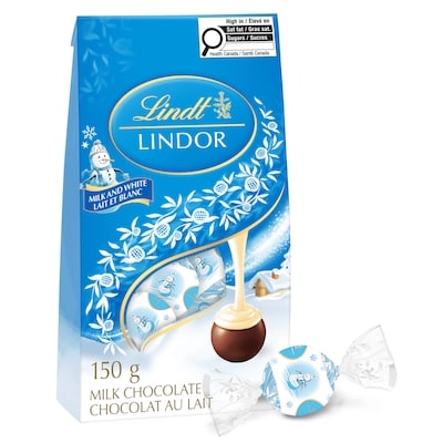 Lindt LINDOR Snowman Milk White Chocolate Truffles Bag 150 g, $7.66/100g