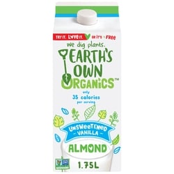 So Nice Unsweetened Vanilla Organic Almond Milk Alternative 1.75 l, $0.23/100ml