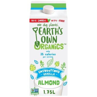 So Nice Unsweetened Vanilla Organic Almond Milk Alternative 1.75 l, $0.23/100ml
