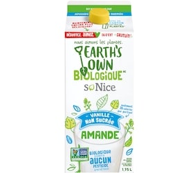 So Nice Boisson à l'amande biologique Vanille Non Sucrée 1.75 l, 0,23 $/100ml