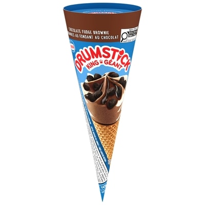 Nestlé Drumstick Cornets Brownies Au Fondant Au Chocolat, Format individuel 180 ml, 1,67 $/100ml