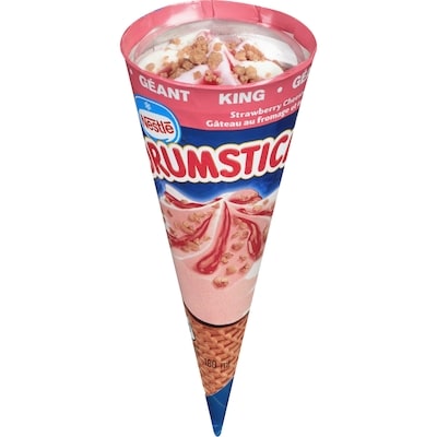 Nestlé Cornet de dessert glacé gâteau au fromage aux fraises géant 180 ml, 1,67 $/100ml