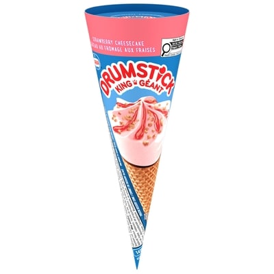 Nestlé Drumstick Cornets Gâteau Au Fromage Et Aux Fraises, Format Individuel 180 ml, 1,67 $/100ml