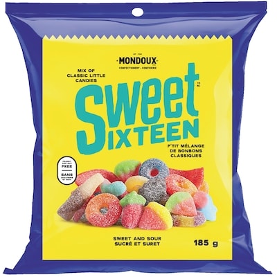 Mondoux Sweet & Sour Mixed Gummies 185 g, $1.51/100g