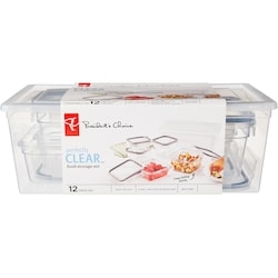 le Choix du Président Ensemble de 12 contenants alimentaires Tritan transparent 1 ea, 2,50 $/1ch