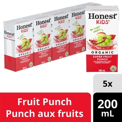 Honest Kids Juice Box Fruit Punch 5x200.0 ml, $0.55/100ml