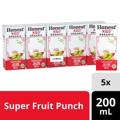 Honest Kids Juice Box Fruit Punch 5x200.0 ml, $0.50/100ml