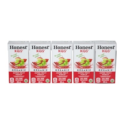 Honest Kids Juice Box Fruit Punch 5x200.0 ml, $0.50/100ml