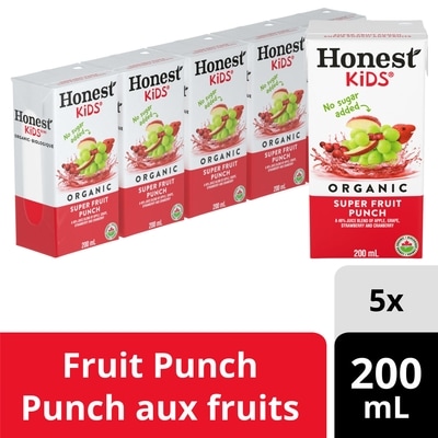 Honest Kids Jus Punch aux fruits 5x200.0 ml, 0,50 $/100ml