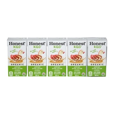 Honest Kids Juice Box Apple 5x200.0 ml, $0.55/100ml