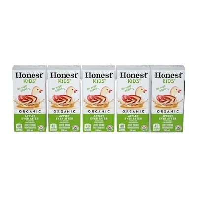 Honest Kids Juice Box Apple 5x200.0 ml, $0.50/100ml