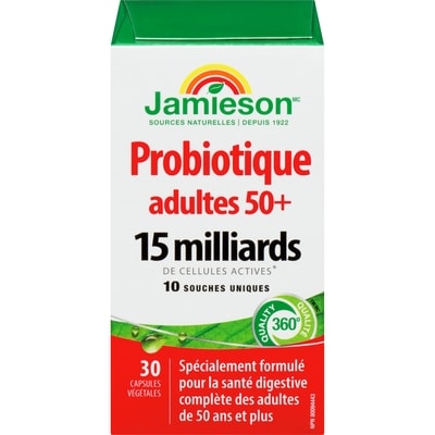 Jamieson Complexe probiotique Adultes 50+ 30 ea, 0,63 $/1ch