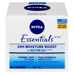 Essentials 24H Moisture Boost + Refresh Day Cream Normal Skin SPF 15