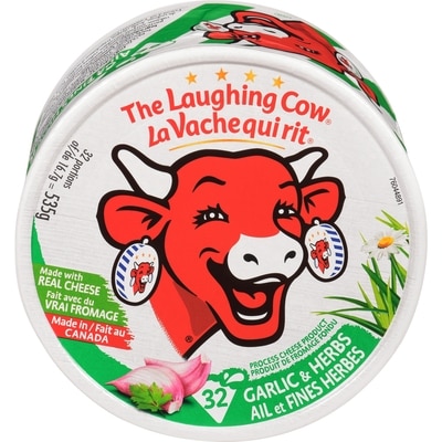 The Laughing Cow Process Cheese Product Garlic & Herbs 535 g, $2.33/100g
