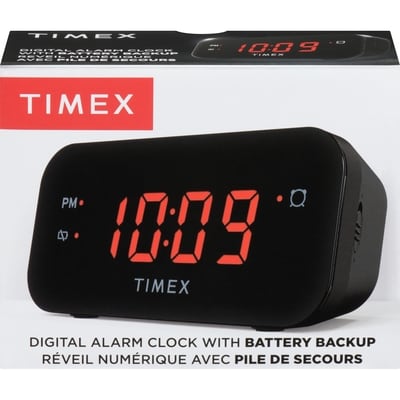 Timex Alarm Clock, 0.7 Inch  Display    1 ea, $18.00/1ea