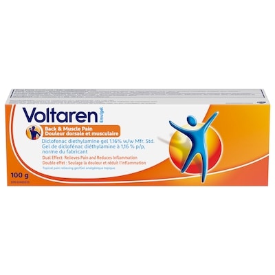 Voltaren Emulgel Emulgel Back & Muscle Pain 100 g, $18.99/100g