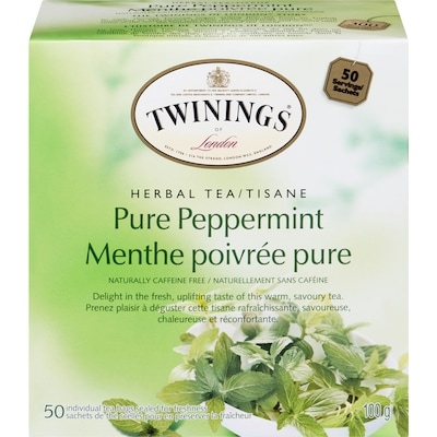 Twinings 50ct Pure Peppermint 50 ea, $0.22/1ea
