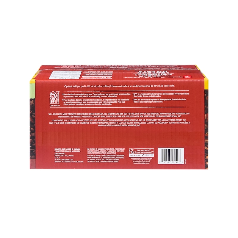 The Great Canadian Light to Medium Roast Single Serve Coffee Pods