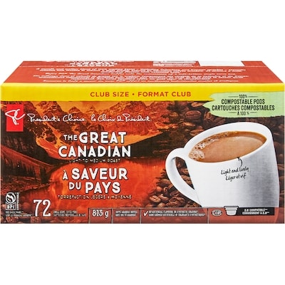 le Choix du Président Cartouches individuelles de café torréfaction blonde à moyenne À saveur du pays 72 ea, 0,56 $/1ch