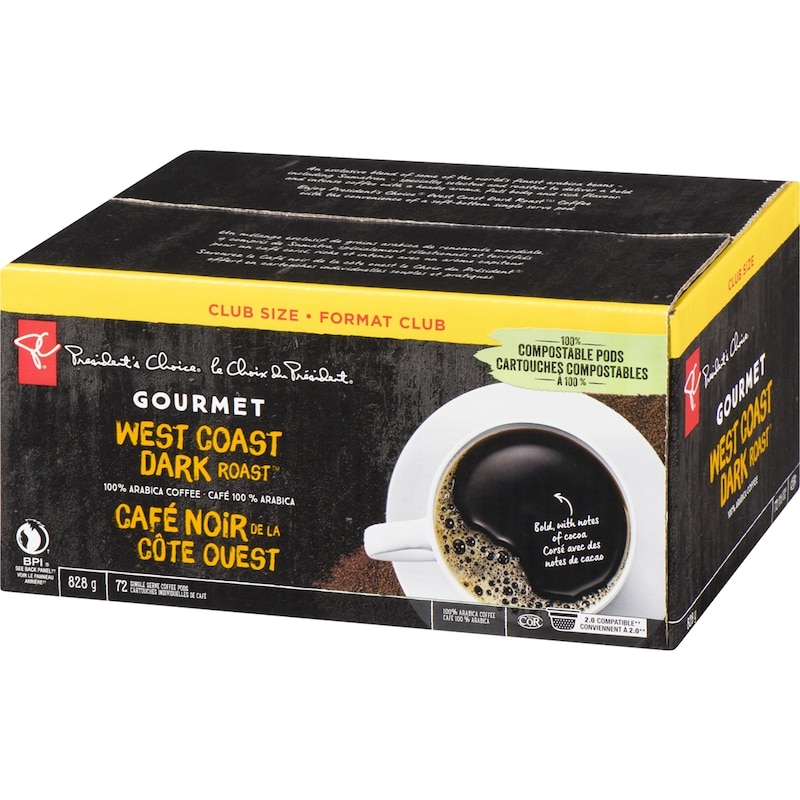 Gourmet West Coast Dark Roast Single Serve Coffee Pods