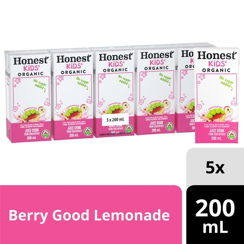 Honest Kids Juice Box Berry Lemonade - 5x200.0 ml | Zehrs