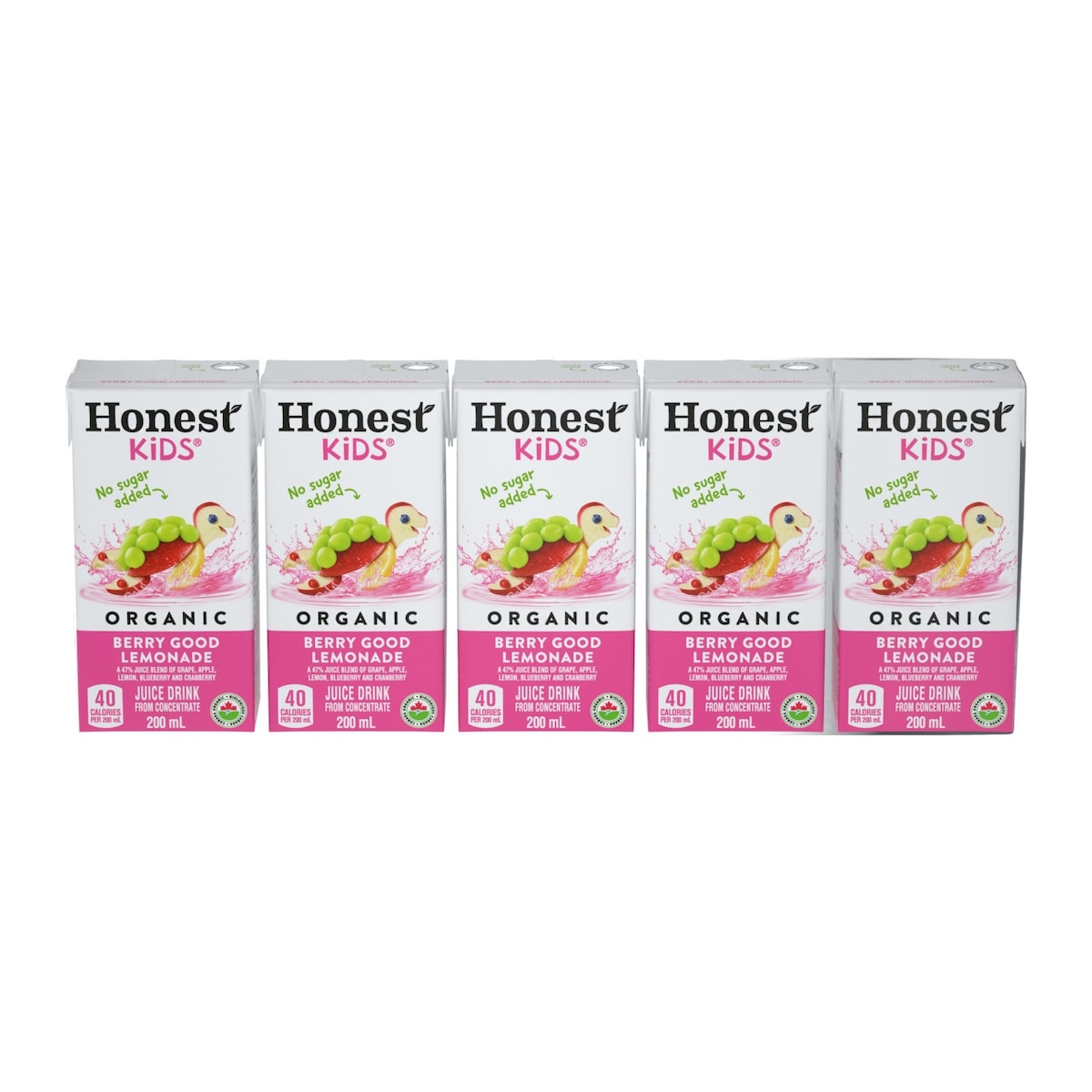 Honest Kids Juice Box Berry Lemonade 5x200.0 ml, $0.50/100ml