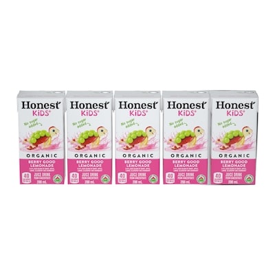 Honest Kids Juice Box Berry Lemonade 5x200.0 ml, $0.50/100ml