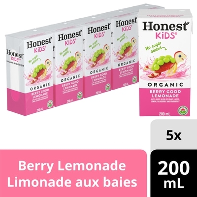 Honest Kids Jus Limonade aux baies 5x200.0 ml, 0,55 $/100ml