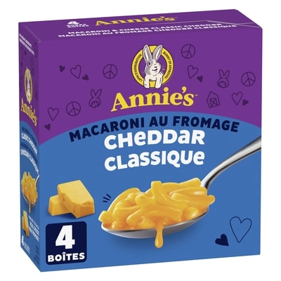Annie's Macaroni au fromage Cheddar classique 4 Pack 680 g, 1,69 $/100g